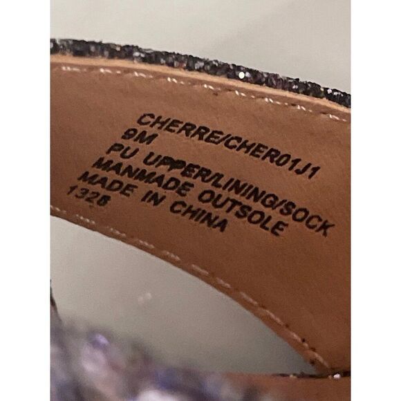 Madden Girl Cherre Shimming Women Pump Chunky Heels Size 9 - Picture 11 of 11